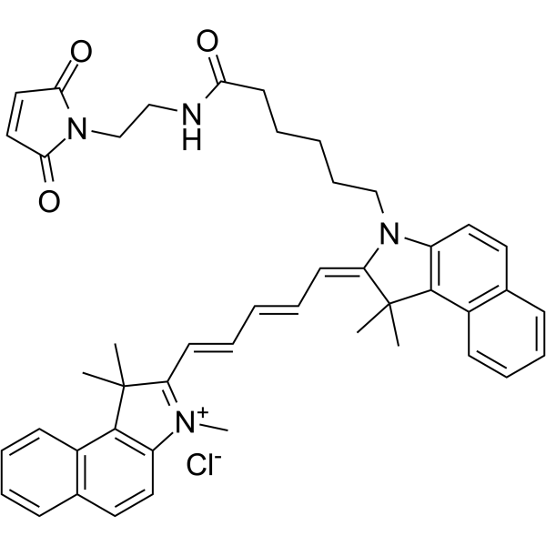 Cyanine5.5 maleimide chloride结构式