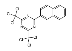 2-naphthalen-2-yl-4,6-bis-trichloromethyl-[1,3,5]triazine结构式