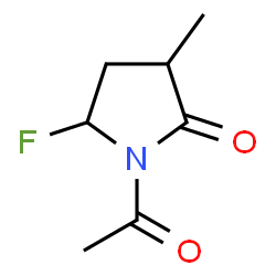 2-Pyrrolidinone, 1-acetyl-5-fluoro-3-methyl- (9CI)结构式