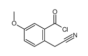 m-Anisoyl chloride, 6-(cyanomethyl)- (8CI) structure