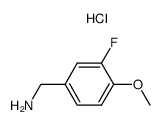3-fluoro-4-methoxy-benzylamine hydrochloride Structure