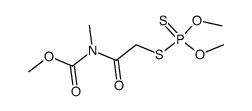 [2-(Dimethoxy-thiophosphorylsulfanyl)-acetyl]-methyl-carbamic acid methyl ester Structure