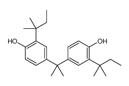 4-[2-[4-hydroxy-3-(2-methylbutan-2-yl)phenyl]propan-2-yl]-2-(2-methylbutan-2-yl)phenol结构式