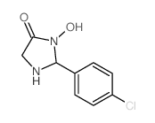 4-Imidazolidinone,2-(4-chlorophenyl)-3-hydroxy- Structure