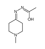 N-[(1-methylpiperidin-4-ylidene)amino]acetamide Structure