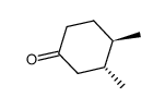 TRANS-3,4-DIMETHYLCYCLOHEXANONE Structure