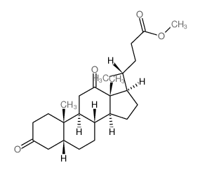 Cholan-24-oic acid,3,12-dioxo-, methyl ester, (5b)-结构式