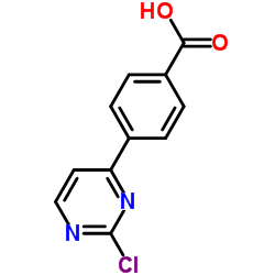 4-(2-Chloro-pyrimidin-4-yl)-benzoic acid structure