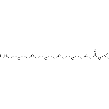 NH2-PEG6-C1-Boc结构式