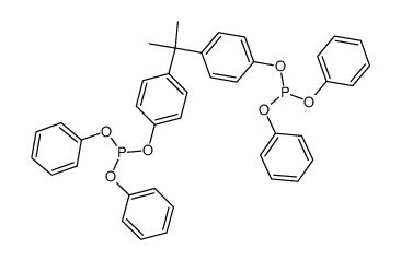 [1-Methyl-1,1-ethanediylbis(4,1-phenyleneoxy)]bis(phosphonous acid diphenyl) ester Structure