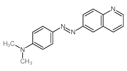 Benzenamine,N,N-dimethyl-4-[2-(6-quinolinyl)diazenyl]- structure