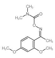 Ethanone,1-(2,4-dimethoxyphenyl)-, O-[(dimethylamino)carbonyl]oxime (9CI)结构式