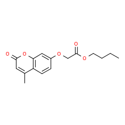 butyl 2-((4-methyl-2-oxo-2H-chromen-7-yl)oxy)acetate structure