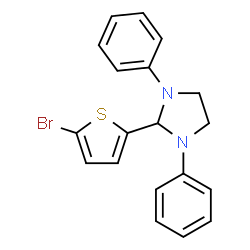 2-(5-Bromo-2-thienyl)-1,3-diphenylimidazolidine structure