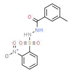 3-Methyl-N'-[(2-nitrophenyl)sulfonyl]benzohydrazide structure