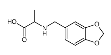 2-[(1,3-Benzodioxol-5-yl)methylamino]propionic acid结构式