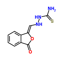2-[(Z)-(3-Oxo-2-benzofuran-1(3H)-ylidene)methyl]hydrazinecarbothioamide Structure