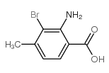 2-氨基-3-溴-4-甲基苯甲酸结构式