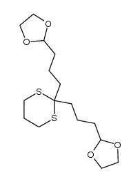 2,2-di[3-(2-[1,3]dioxolanyl)propyl]-1,3-dithiane Structure