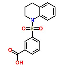 3-(3,4-DIHYDRO-2H-QUINOLINE-1-SULFONYL)-BENZOIC ACID Structure