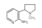 3-(1-甲基-2-吡咯烷-2-吡啶胺结构式