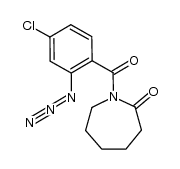 N-(2-azido-4-chlorobenzoyl)-ε-caprolactam Structure