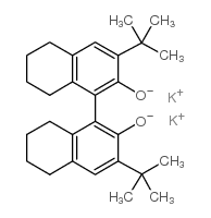 (R)-(-)-5,5'',6,6'',7,7'',8,8''-八氢-3,3''-二叔丁基-1,1' '-二-2-萘酚,双钾盐结构式