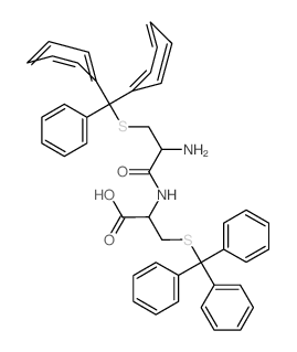 2-[(2-amino-3-tritylsulfanyl-propanoyl)amino]-3-tritylsulfanyl-propanoic acid结构式