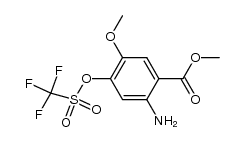 methyl 2-amino-5-methoxy-4-{[(trifluoromethyl) sulfonyl]oxy}benzoate结构式