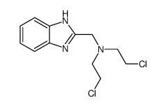 N,N-Bis(2-chloroethyl)-1H-benzimidazole-2-methanamine结构式