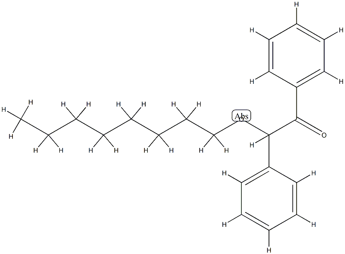 α-Phenyl-α-octyloxyacetophenone结构式