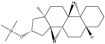 16β-Trimethylsilyloxy-5α-androstane结构式