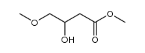 3-hydroxy-4-methoxy-butyric acid methyl ester Structure