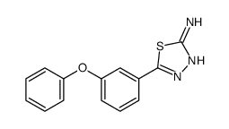 5-(3-PHENOXY-PHENYL)-[1,3,4]THIADIAZOL-2-YLAMINE结构式