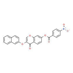 3-(2-Naphthyloxy)-4-oxo-4H-chromen-7-yl 4-nitrobenzoate结构式