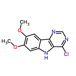 4-Chloro-7,8-dimethoxy-5H-pyrimido[5,4-b]indole structure