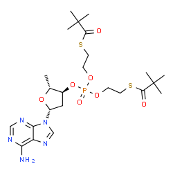 2' 5'-DD-3'-AMP-BIS(T-BU-SATE) Structure