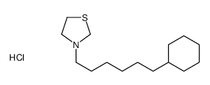 3-(6-cyclohexylhexyl)-1,3-thiazolidine,hydrochloride结构式