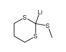 2-lithio-2-(methylthio)-1,3-dithiane结构式