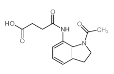 4-[(1-acetyl-2,3-dihydroindol-7-yl)amino]-4-oxobutanoic acid Structure