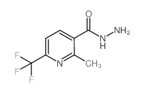 2-METHYL-6-(TRIFLUOROMETHYL)NICOTINOHYDRAZIDE structure