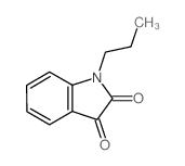 1-丙基-1H-吲哚-2,3-二酮结构式