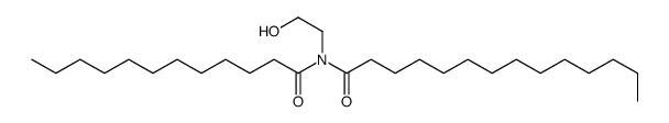 N-dodecanoyl-N-(2-hydroxyethyl)tetradecanamide Structure