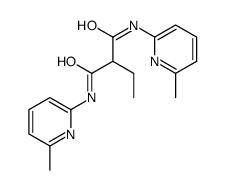 2-ethyl-N,N'-bis(6-methylpyridin-2-yl)propanediamide结构式