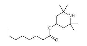 (2,2,6,6-tetramethylpiperidin-4-yl) octanoate结构式