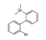 2-bromo-2'-(trimethylstannyl)biphenyl Structure