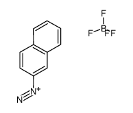 naphthalen-2-yldiazonium tetrafluoroborate结构式