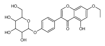 7-ethoxy-5-hydroxy-3-[4-[3,4,5-trihydroxy-6-(hydroxymethyl)oxan-2-yl]oxyphenyl]chromen-4-one结构式