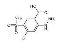 4-chloro-2-hydrazinyl-5-sulfamoylbenzoic acid结构式