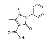 1,5-dimethyl-3-oxo-2-phenyl-2,3-dihydro-1H-pyrazole-4-carboxamide Structure